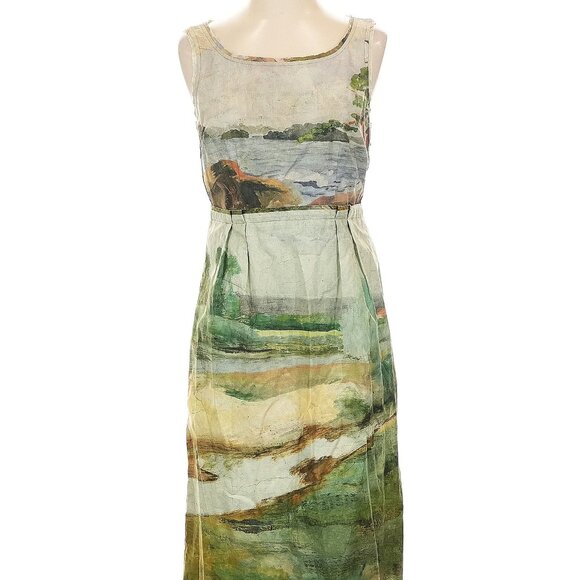 Odille Dresses & Skirts - NWT Anthropologie Odille landscape print dress, POCKETS! size 4